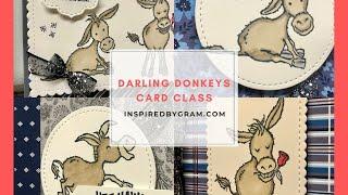 Darling Donkeys Product Based Class with Free Stamp Set