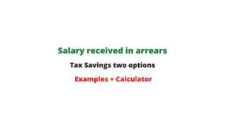 |Salary received in arrears|Tax saving options||FBR IRIS|