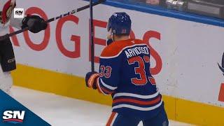 Oilers' Viktor Arvidsson Converts On Connor McDavid's Pinpoint Feed To Beat Linus Ullmark