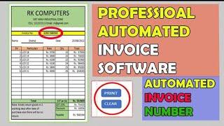 How to make Invoice in Excel ~  Creating Professional Invoice in Excel