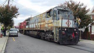 Morristown & Erie MX-29 on the Dundee Spur 10/29/14 - The Historic Movement of U34CH 3372