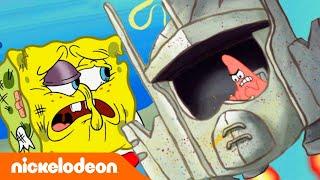 SpongeBob | Istana Pasir di Pasir dalam 5 MENIT!  | Nickelodeon Bahasa