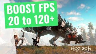 Horizon Zero Dawn - How to BOOST FPS and Increase Performance on any PC