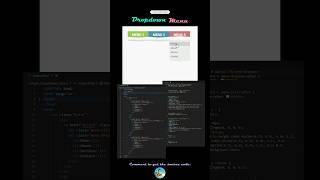 Simple Dropdown Menu. #html #css #tutorial #project #course #shorts #webdevelopment