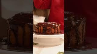 late Cake Decorated with Powdered Sugar #short #shortclip #shortvideoclip