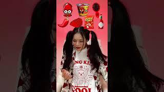 Random Red food MUKBANG #shorts