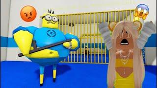 PRISON ESCAPE MINION BARRY#roblox #simba