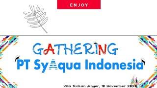 Funny Gathering PT Syaqua Indonesia