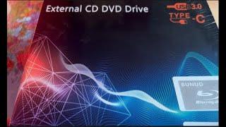 Unboxing BUNUD External Blu Ray DVD Drive USB 3.0