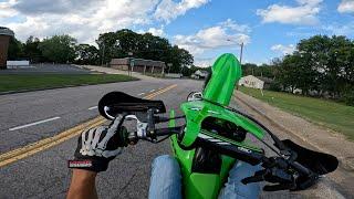 STREET RIDING 2022 KX112 *CRAZY WHEELIE CONTROL! |112TERRY