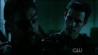 Arrow 6x06 Slade & Oliver + flashback origin of Deathstroke