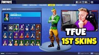 Tfue His FIRST Skin Collection | Nog Ops, Renegade Raider, Black Knight, Christmas Skins & More!