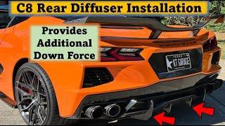 C8 Stingray Rear Diffuser Installation and Review