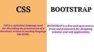 BOOTSTRAP VS CSS | DIFFERENCE BETWEEN BOOTSTRAP & CSS