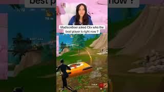 MadisonBeer asked Clix who the best player is right now ? #fortnite #clix #madisonbeer #shorts