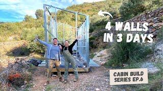 Building a TINY HOUSE using LIGHT STEEL FRAME | Cabin Build Series Ep.6 | V.21