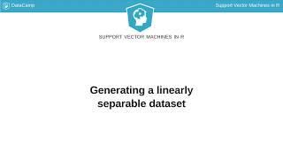 R Tutorial: Generating a linearly separable dataset