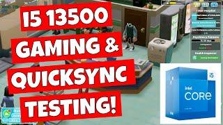 Intel i5 13500 UHD 770 Onboard Graphics Tested Also Premiere Quick Sync