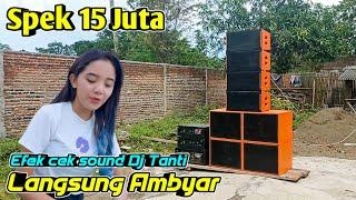 15 juta.!! Efek Cek Sound DJ Tanti Miniatur Anak SD L7 Audio ambyar