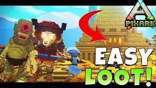 PIXARK | Getting Easy Loot Drops! | PixARK Gameplay