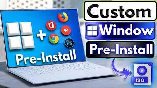 How to Create a Custom Windows ISO with Preinstalled Software (Tutorial) in Hindi | Cyber droid