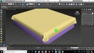 3Ds Max bed sheet pillow modeling tutorial