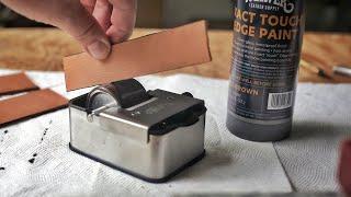 The Easiest Way to Paint Leather Edges!