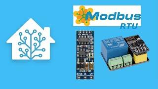 Modbus RTU to Home Assistant  with TTL to RS485 electronic card and ESP01 Relay (Soft and Hard)