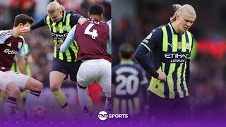 REACTION: Frustrated Erling Haaland backs Pep Guardiola following Man City's defeat at Villa Park 