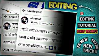 New Viral Facebook Post Status Video Editing In Inshot Video Editor | Facebook Status Video Editing