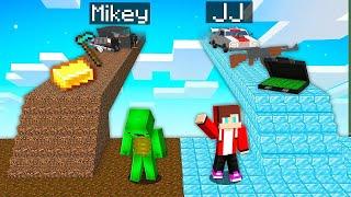 Mikey and JJ Against a Giant Tsunami & Wildlife on a Deserted Island in Minecraft animations