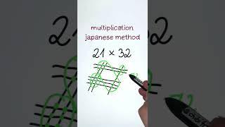 #japan #multiplication #method ‍ #maths #art #shorts