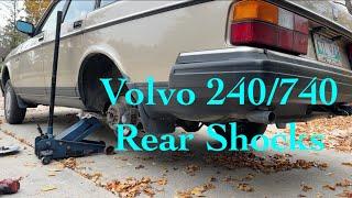 Replacing rear shocks on Volvo 240 & Volvo 740