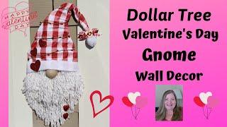 Valentine's Day Gnome Wreath ~ Dollar Tree Valentine's Day DIY ~ Love Gnome ~ Gnome Wreath Series #1