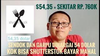 Vector sendok dan garpu di shuterstock laku ratusan kali lipat dari biasanya