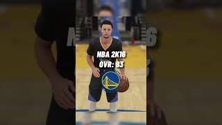 Stephen Curry’s 2k Ratings Through The Years