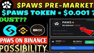 Paws listing price 0.0006$ to 0.002$ ||paws price prediction #paws