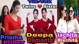 Twins Sister Princy and Prisma, Deepa and Damanta, & ixchita and bixchita Tik tok