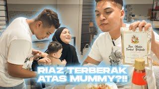 RIAZ PRANK MOMMY !! HABIS JUBAH MOMMY !!