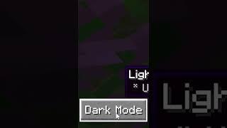 Minecraft Dark Mode Mod!