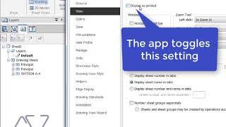 Solid Edge App - Toggle Display As Printed