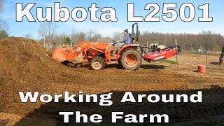 Kubota L2501 Doing Chores Around The Farm