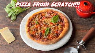 How to make Pizza from scratch? Pizza Dough and Pizza sauce recipe by Chef Parth Bajaj #pizza