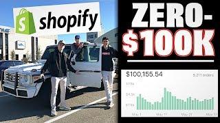 ZERO To $100k+ In 30 Days Shopify Dropshipping w/ Dan Dasilva!