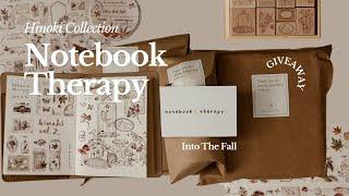 Notebook Therapy - Hinoki | Passport-Size Travel Notebook, Stamp, PET Tape #iambrownholic