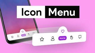 Make this Icon Navigation Menu Bar like an App in Elementor/WordPress | Magic Menu Indicator