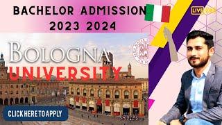 University of Bologna Admission Process for Bachelors | Fully Funded Scholarships