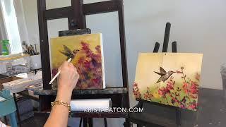 How to paint a hummingbird by Krista Eaton
