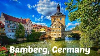 Bamberg, Germany walking tour 4K 60fps - Most beautiful Medieval towns in Germany