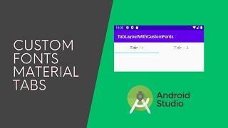 How to use Custom Fonts in Tab-Layout tabs | Android | Java | ViewBinding | Quick-Guide